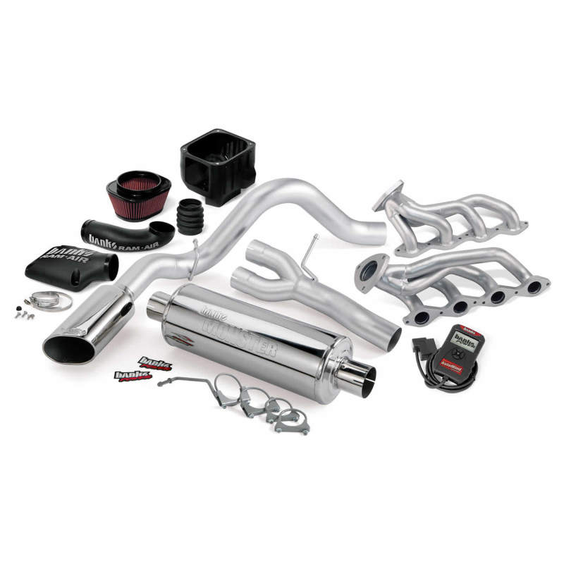 Chevrolet CCSB Performance Package - Banks Power - PowerPack System - SS Single Exhaust w/ Chrome Tip - Chrome - 2009
